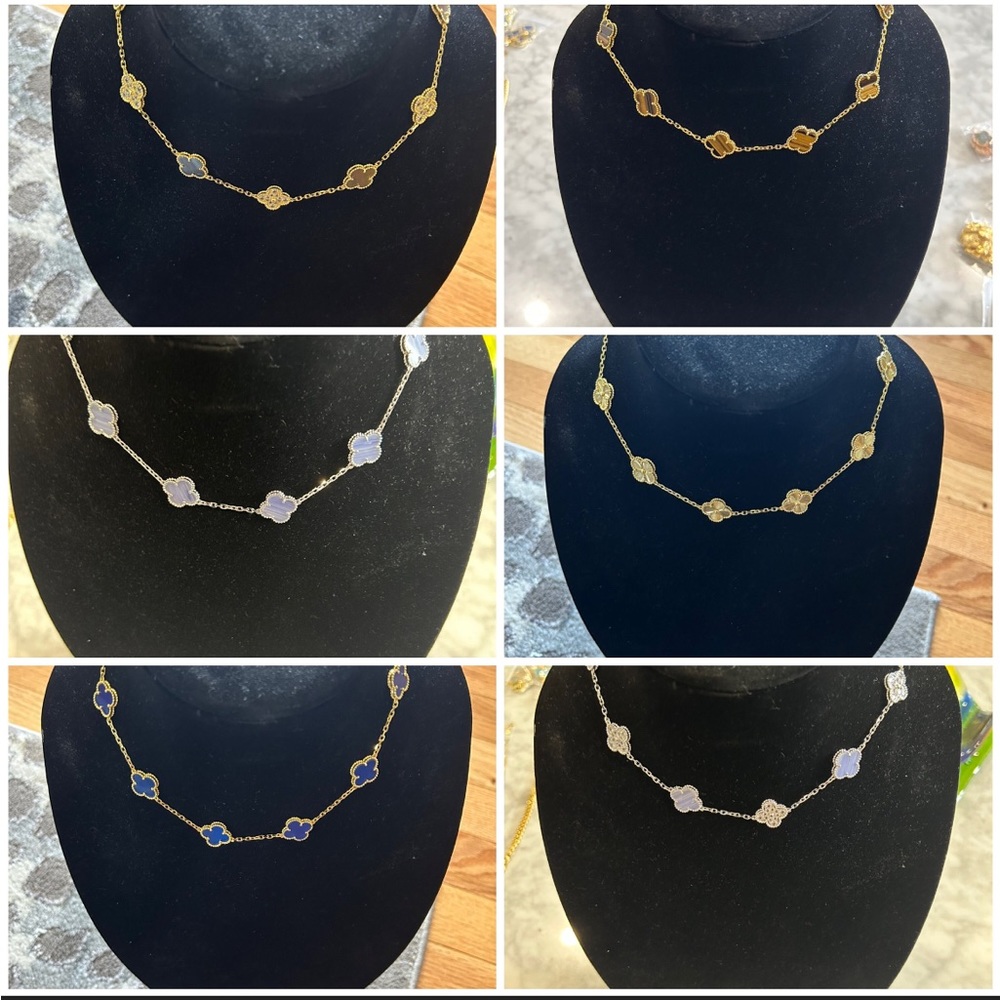 Check out my closet for other listings! 10 motif silver & crystal neckla…